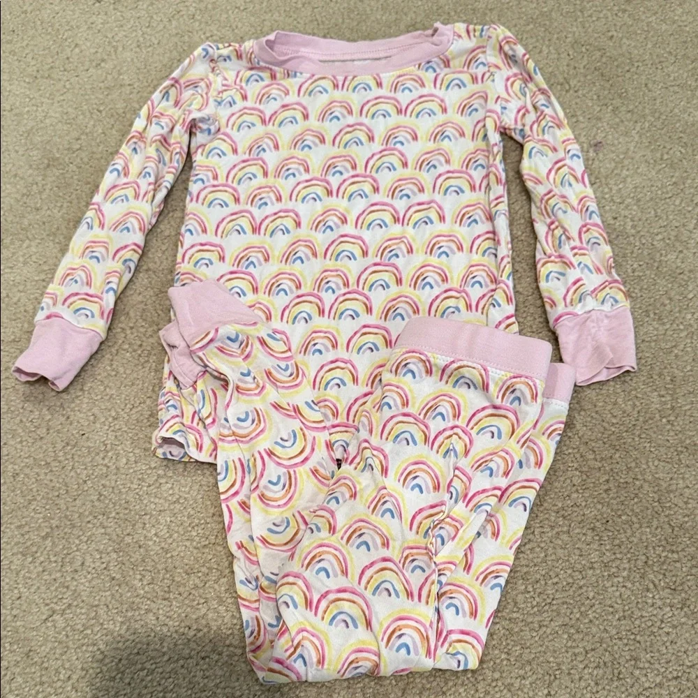 Little sleepies Rainbow Print Pajama Set - Picture 1 of 3